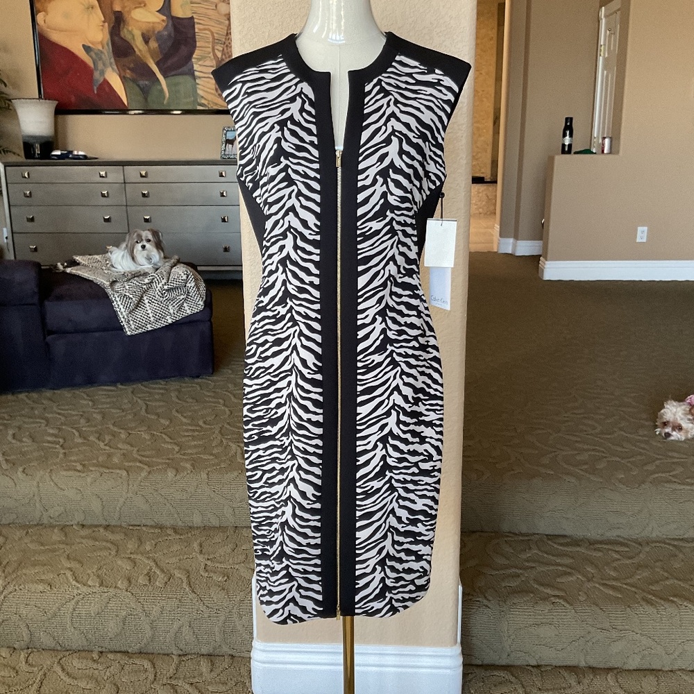 Calvin Klein Sleeveless Zippered Dress, size 8